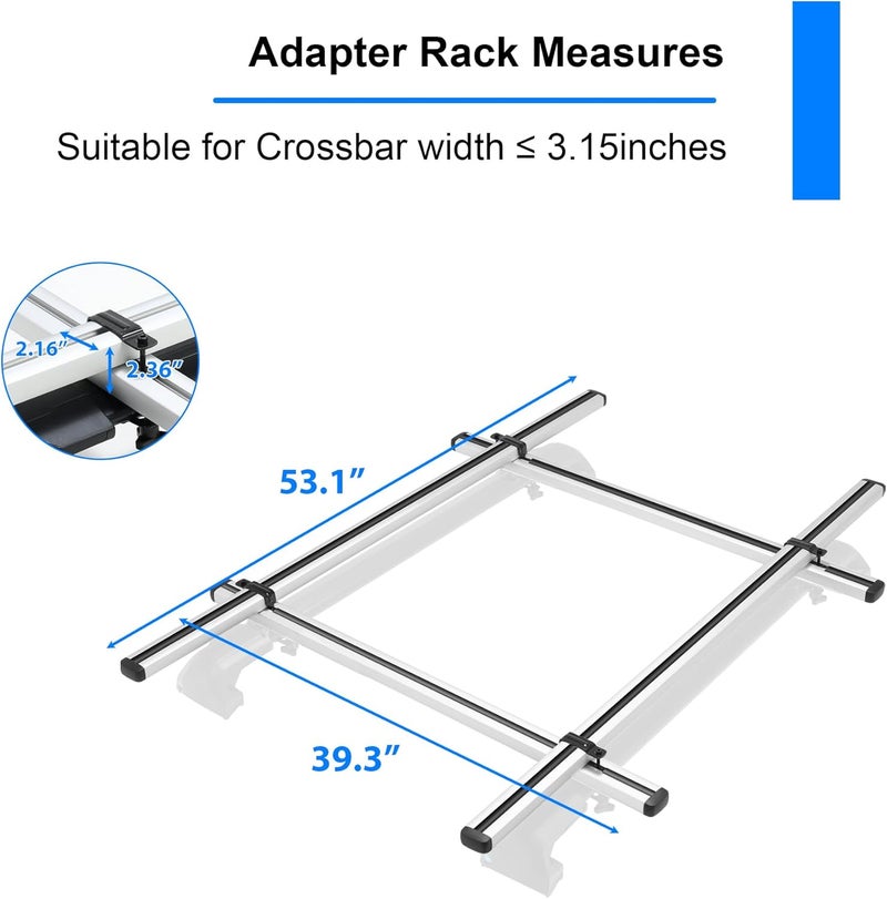 TOOENJOY Heavy-Duty Kayak Lift Assist Roof Rack, 100 LBS Capacity Kayak Canoe Rooftop Loader, Elevating Assist System for Easy Loading - Image 4